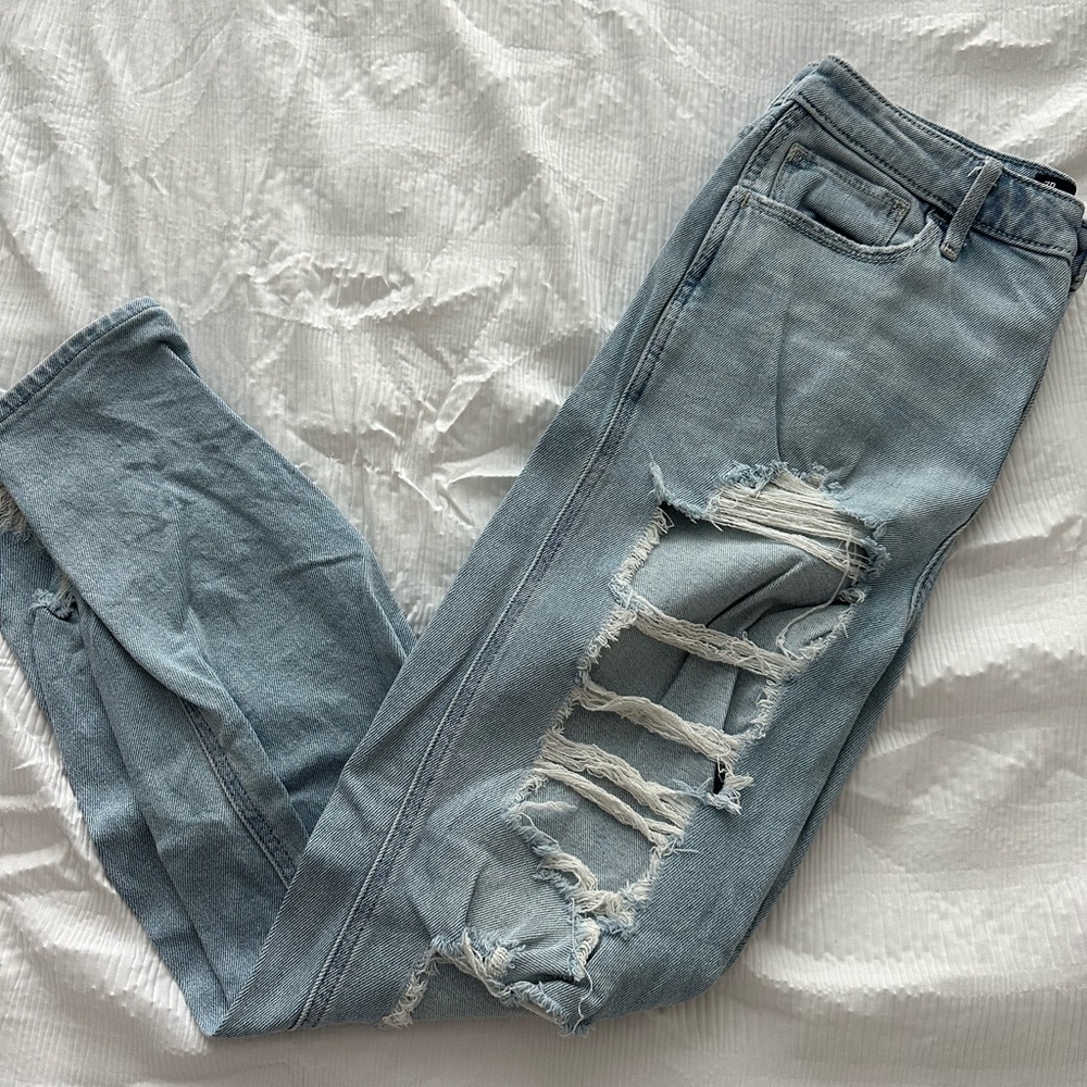 Hollister High Waisted Ripped Jeans
